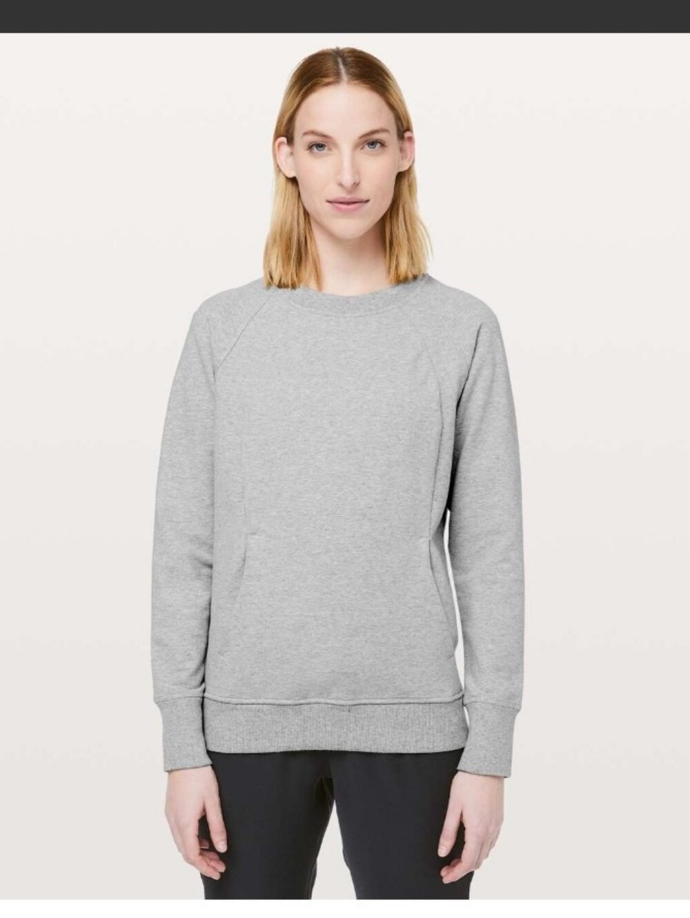 lululemon athletica Scuba Crew Sweatshirt - Heathered Light Grey